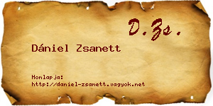 Dániel Zsanett névjegykártya